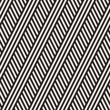 Paralel çizgiler titreşim. Vektör Dikişsiz tek renkli desen.