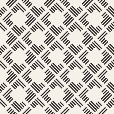 Dikişsiz desen çizgili. Vektör arka plan. Şık kafes yapısı