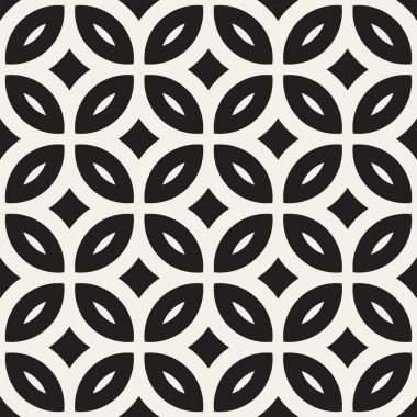 Vektör kesintisiz geometrik yuvarlak hatları desen. Geometrik arka plan tasarlamak