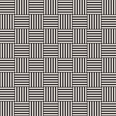 Geometrik yinelenen döşeme çizgili. Vektör Dikişsiz tek renkli desen