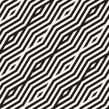 Soyut zikzak paralel çizgiler. Şık etnik süsleme. Vektör Seamless Modeli.