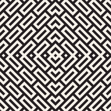 Labirent karışık satırları çağdaş grafik. Geometrik arka plan tasarlamak. Vektör Seamless Modeli.