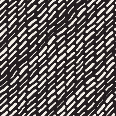 Arka arka plan ile yuvarlak fırça darbeleri. Doodle vektör Seamless Modeli.