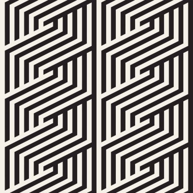 Eğimli çizgiler Modern doku yinelenen. Tek renkli geometrik Seamless Modeli.