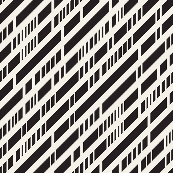 Fekete-fehér szaggatott vonalak minta. Modern absztrakt vektor varratmentes háttérben — Stock Vector