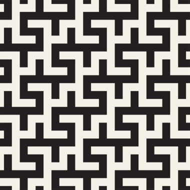 Labirent karışık satırları çağdaş grafik. Geometrik arka plan tasarlamak. Vektör Seamless Modeli.