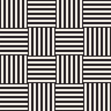 Geometrik yinelenen döşeme çizgili. Vektör Dikişsiz tek renkli desen