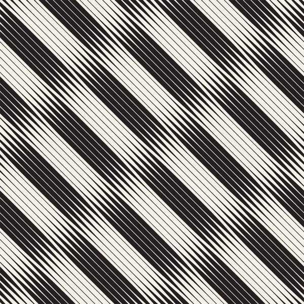 Welligen Streifen Vektor nahtlose Muster. retro wellige Textur. geometrische Linien monochromes Design. — Stockvektor