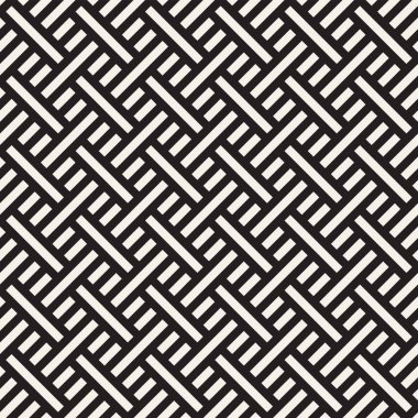 Çizgili kafes ile soyut geometrik desen. Sorunsuz vektör arka plan