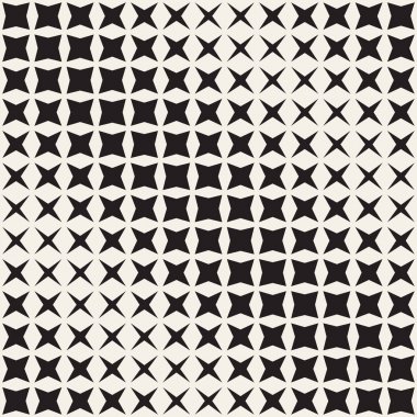 Geometrik sorunsuz yıldız şekiller desen. Yarı ton Gradient etkisi. Şık vektör çizim