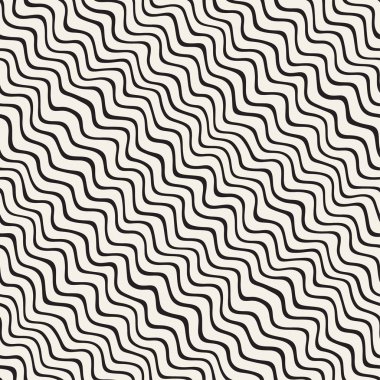 Dalgalı dalgalanma elle çizilmiş çizgiler. Geometrik arka plan tasarlamak. Vektör Seamless Modeli.