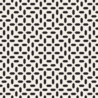 Simetrik çizgileri kafes ile geometrik etnik köken. Vektör soyut Seamless Modeli.