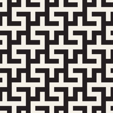 Labirent karışık satırları çağdaş grafik. Geometrik arka plan tasarlamak. Vektör Seamless Modeli.