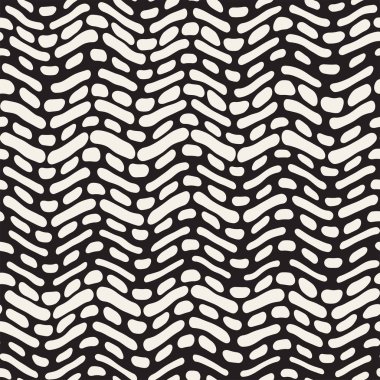 Arka arka plan ile yuvarlak fırça darbeleri. Doodle vektör Seamless Modeli.