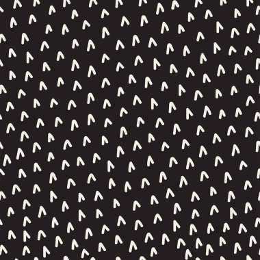 Retro geometrik çizgi kesintisiz desenleri şekillendiriyor. Soyut karmakarışık dokular. Siyah ve beyaz şekiller dağınık