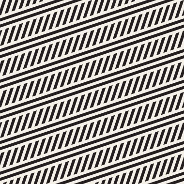 Paralel çizgiler titreşim. Vektör Dikişsiz tek renkli desen.