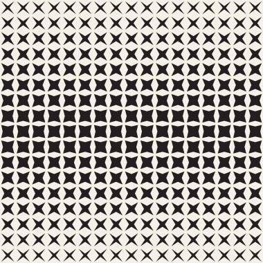 Geometrik sorunsuz yıldız şekiller desen. Yarı ton Gradient etkisi. Şık vektör çizim