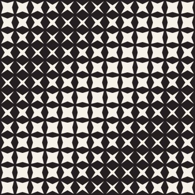Geometrik sorunsuz yıldız şekiller desen. Yarı ton Gradient etkisi. Şık vektör çizim