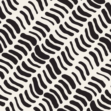 Arka arka plan ile yuvarlak fırça darbeleri. Doodle vektör Seamless Modeli.