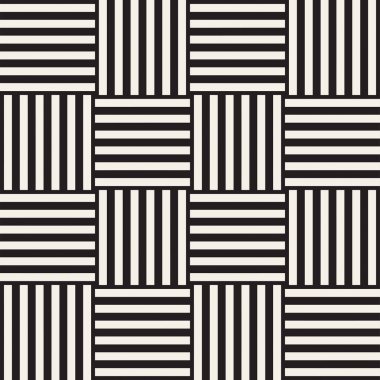 Vektör Seamless modeli. Modern şık titreşim satırları doku. Geometrik çizgili süsleme.