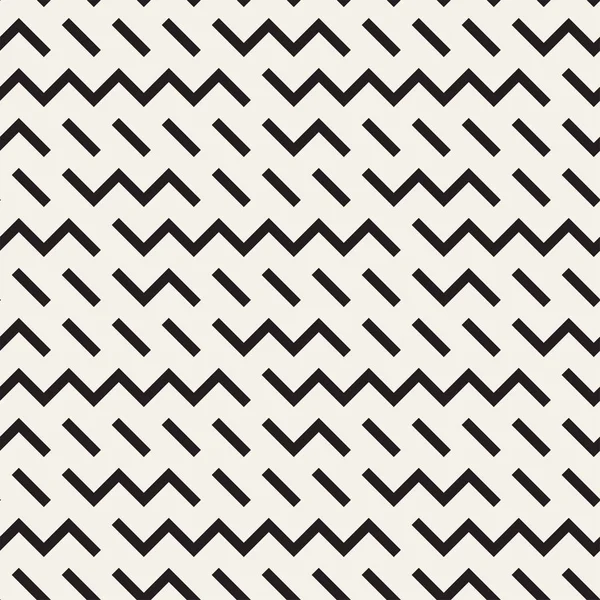 Formes de labyrinthe irrégulières carrelage Design graphique contemporain. Modèle noir et blanc sans couture vectoriel — Image vectorielle