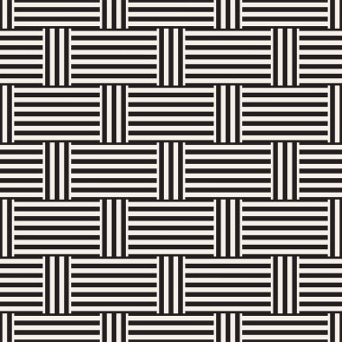 Çizgili kafes ile soyut geometrik desen. Sorunsuz vektör arka plan