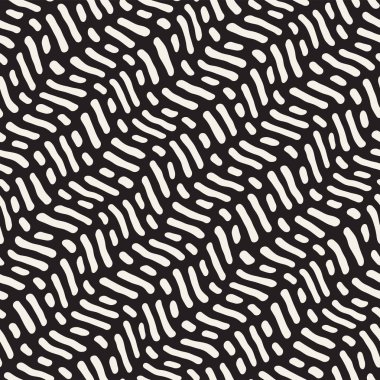 Arka arka plan ile yuvarlak fırça darbeleri. Doodle vektör Seamless Modeli.