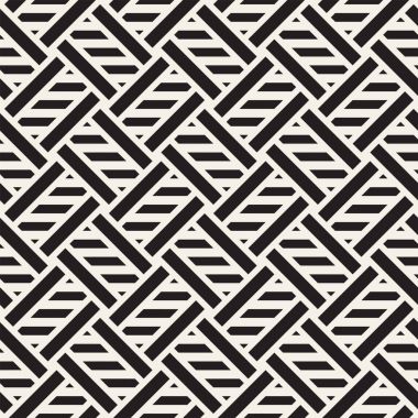 Vektör Seamless modeli. Modern şık titreşim satırları doku. Geometrik çizgili süsleme.