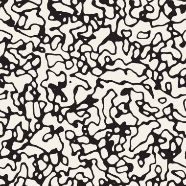 Retro arka plan tasarlamak. Vektör sorunsuz siyah-beyaz desen.