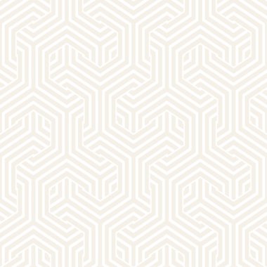 Vektör satırları desen titreşim sorunsuz. Altıgen kafes ile geometrik arka plan yinelenen.