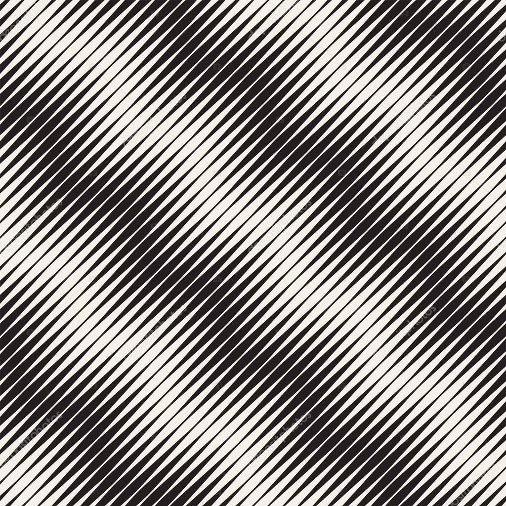 Wavy stripes vector seamless pattern. Retro wavy engraving texture. Geometric zigzag lines design.
