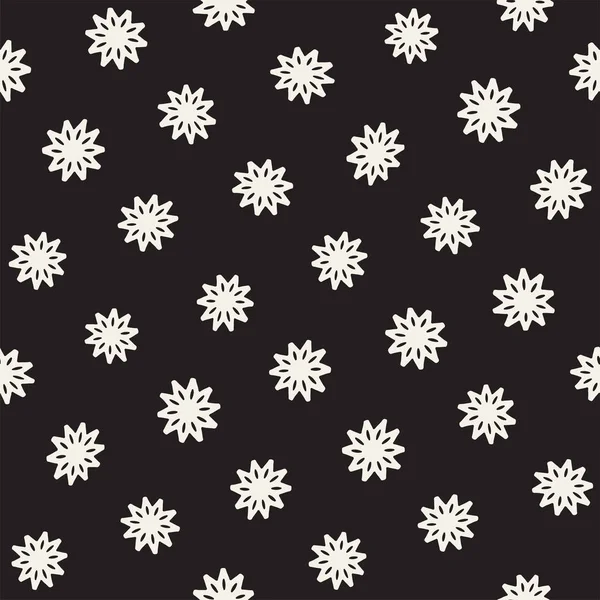Vektor nahtlose Freihandmuster. abstrakter Hintergrund mit floralen Pinselstrichen. von Hand gezeichnete Textur — Stockvektor