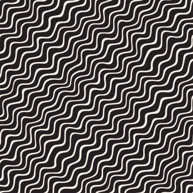 Dalgalı dalgalanma elle çizilmiş çizgiler. Geometrik arka plan tasarlamak. Vektör Seamless Modeli.