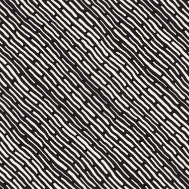 Arka arka plan ile yuvarlak fırça darbeleri. Doodle vektör Seamless Modeli.