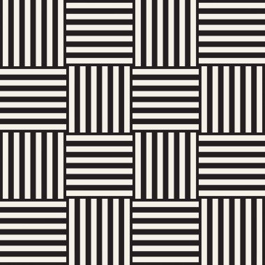 Geometrik yinelenen döşeme çizgili. Vektör Dikişsiz tek renkli desen