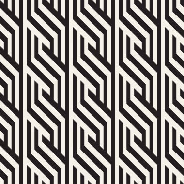 Eğimli çizgiler Modern doku yinelenen. Tek renkli geometrik Seamless Modeli.