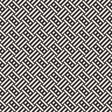 Çizgili kafes ile soyut geometrik desen. Sorunsuz vektör arka plan