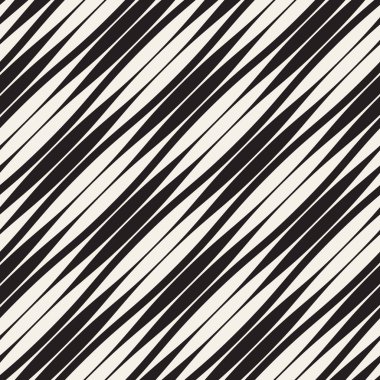 Dalgalı çizgiler vektör seamless modeli. Retro dalgalı doku. Geometrik çizgiler tek renkli tasarım.