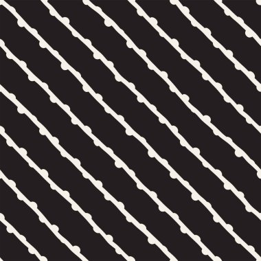 Vektör Seamless çocuksu modeli. Tek renkli elle çizilmiş geometrik şekiller doku