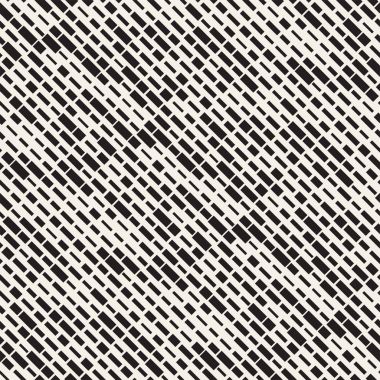 Vektör sorunsuz siyah ve beyaz düzensiz çizgi dikdörtgen ızgara desen. Geometrik arka plan tasarlamak