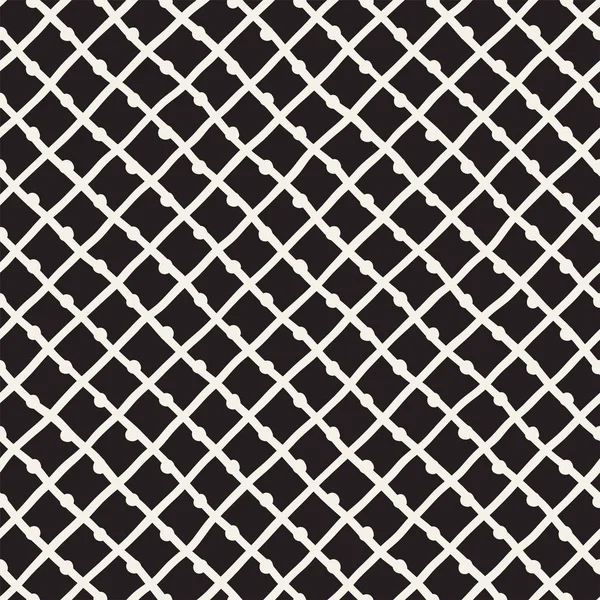 Vektor nahtlose kindliche Muster. monochrom handgezeichnete geometrische Formen Textur — Stockvektor