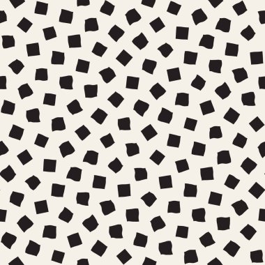 Şık Doodle dağınık şekiller. Vektör sorunsuz siyah ve beyaz serbest desen