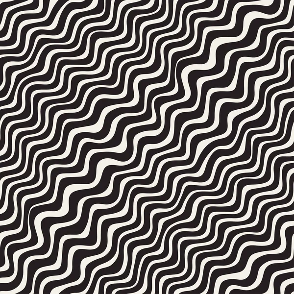 波形のリップル手描きのライン。抽象的な幾何学的な背景デザイン。シームレスなパターン ベクトル. — ストックベクタ