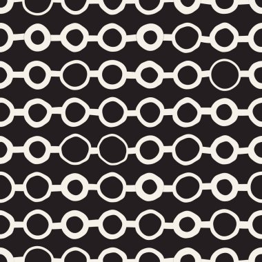 Vektör Seamless çocuksu modeli. Tek renkli elle çizilmiş geometrik şekiller doku