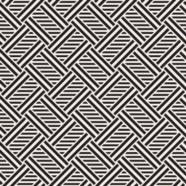 Vektör Seamless modeli. Modern şık titreşim satırları doku. Geometrik çizgili süsleme.