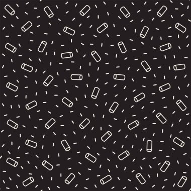 Sorunsuz ilkel karmakarışık minimalizm desenleri. Geometrik şekiller rastgele dağılmış. Soyut retro adam