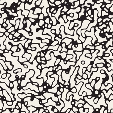 Retro arka plan tasarlamak. Vektör sorunsuz siyah-beyaz desen.