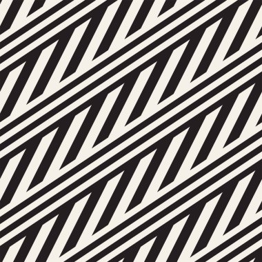 Paralel çizgiler titreşim. Vektör Dikişsiz tek renkli desen.