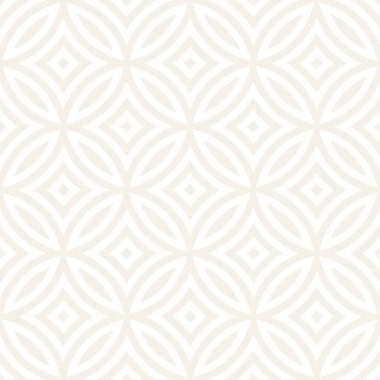 Vektör sorunsuz ince geometrik yuvarlak hatları desen. Geometrik arka plan tasarlamak