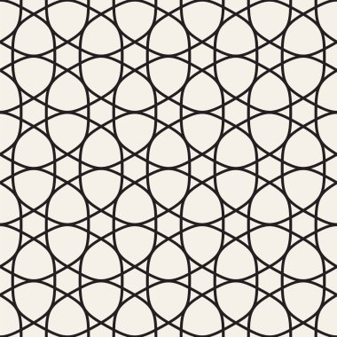 Vektör kesintisiz geometrik desen. Geometrik arka plan tasarlamak. Şık örgü doku